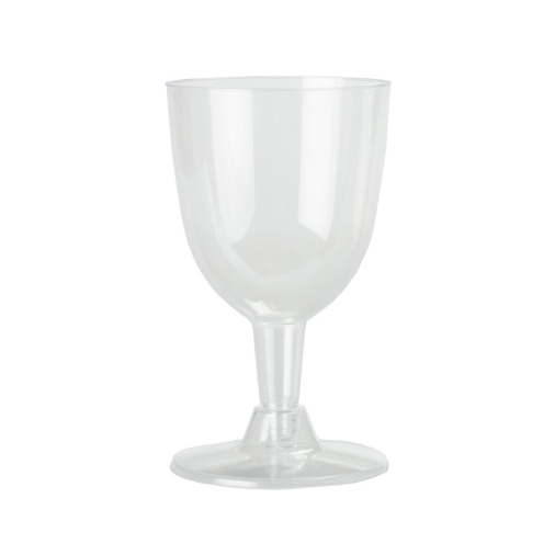 175ml (6oz) 2-Piece Disposable Plastic Wine glass