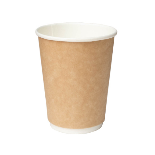 12oz Kraft Double Wall Brown Paper Cups (500) – Inn Supplies