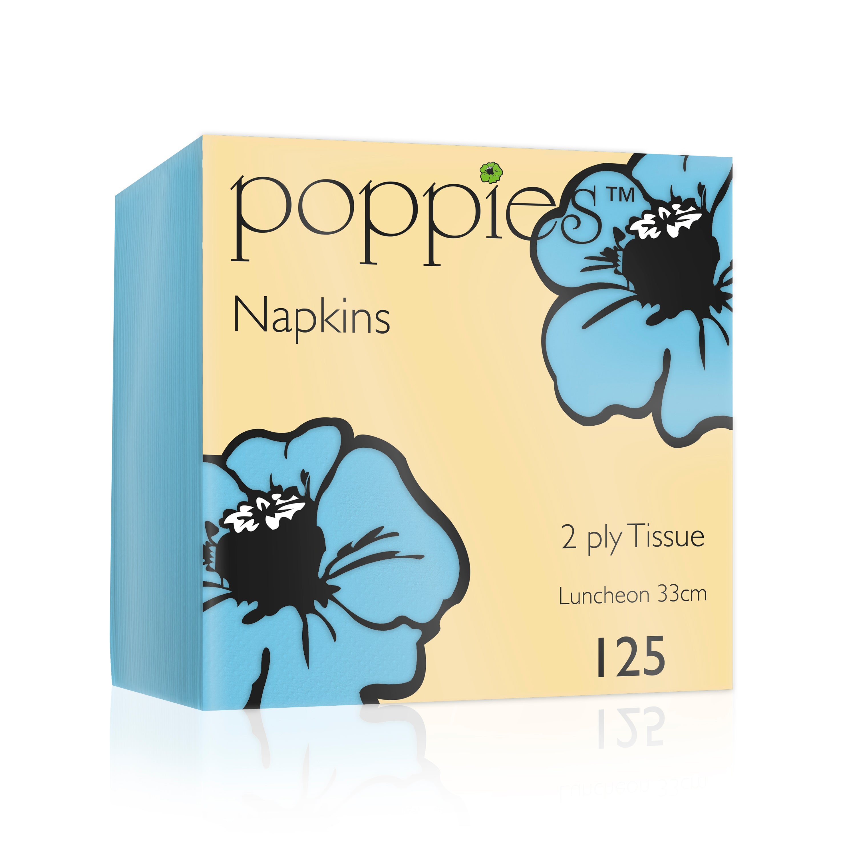 33cm Light / Baby Blue Paper Napkins Inn Supplies