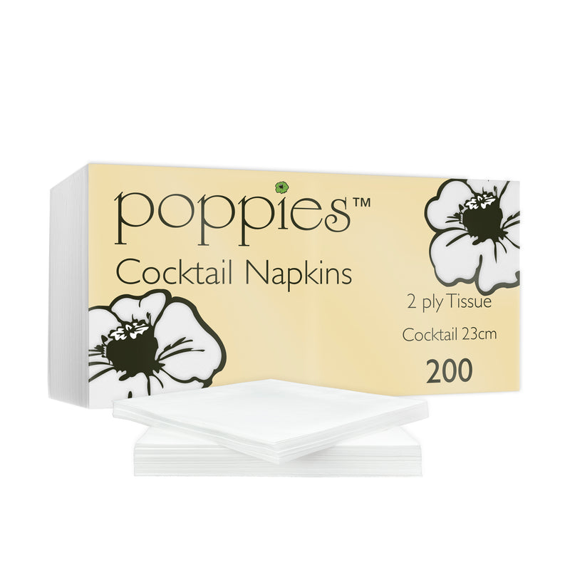 Small White Cocktail Napkins