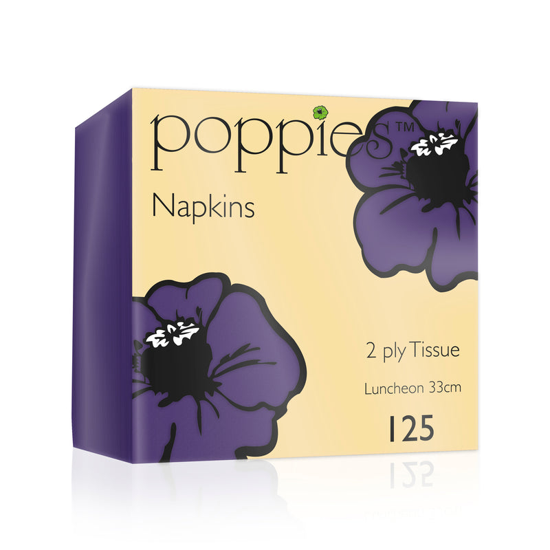 33cm Purple Paper Napkins