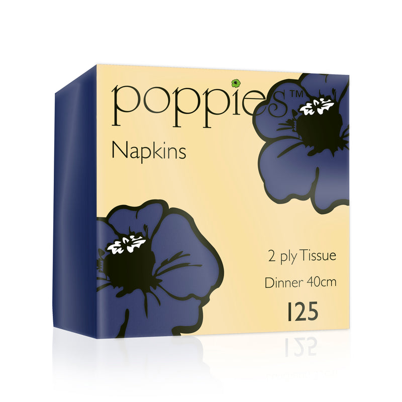 40cm Royal Blue Paper Serviettes