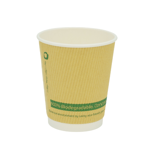 8oz Compostable Ripple Cups