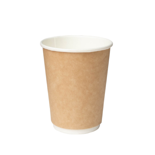 8oz Kraft Double Wall Brown Paper Cups