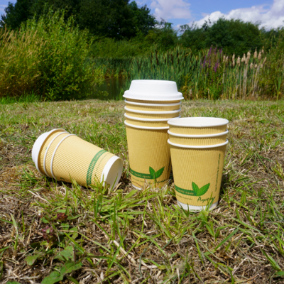 8oz Compostable Ripple Cups