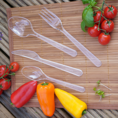 Strong Reusable Clear Plastic Knives