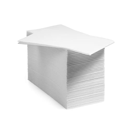 40cm 4Ply 8 Fold White Airlaid Paper Napkins