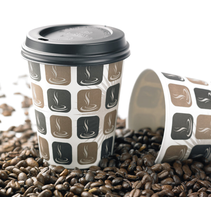 10oz Cafe Mocha Paper Cups