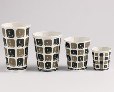 10oz Cafe Mocha Paper Cups