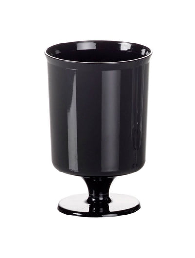 Small 5.6oz Black Wineglass