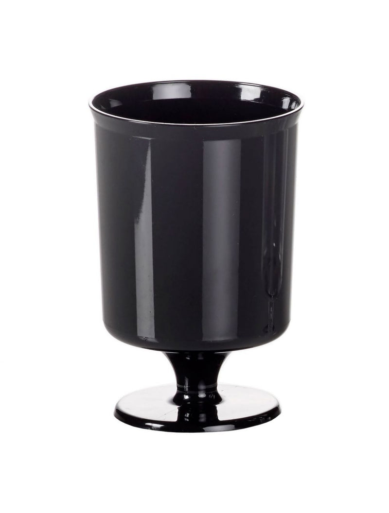 Small 5.6oz Black Wineglass