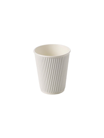 12oz White Ripple Takeaway Cups