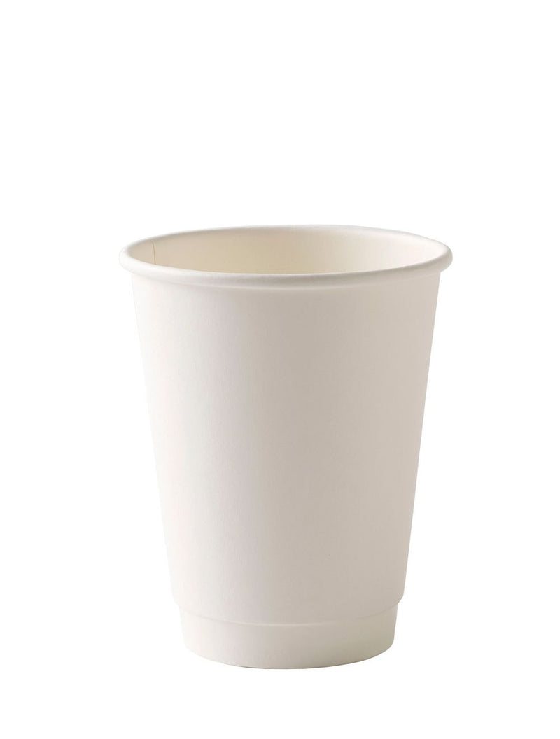 12oz White Double Wall Insulated Paper Cups