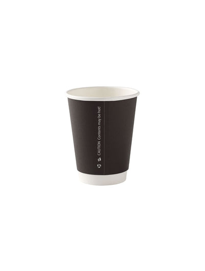 12oz Black Double Wall Insulated Paper Cups