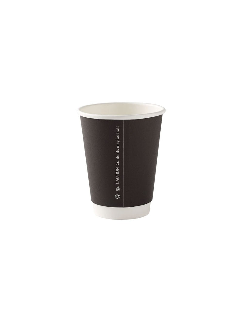 12oz Black Double Wall Insulated Paper Cups