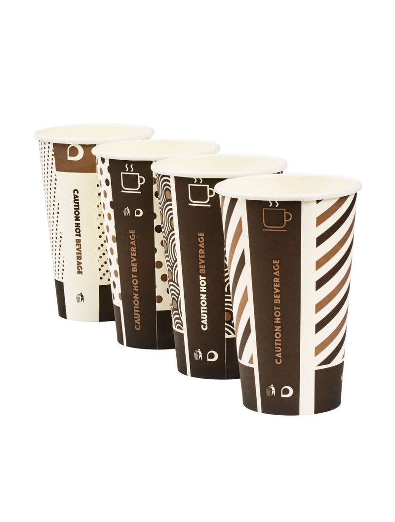 16oz Bamboo Mixed Compostable Paper Cups