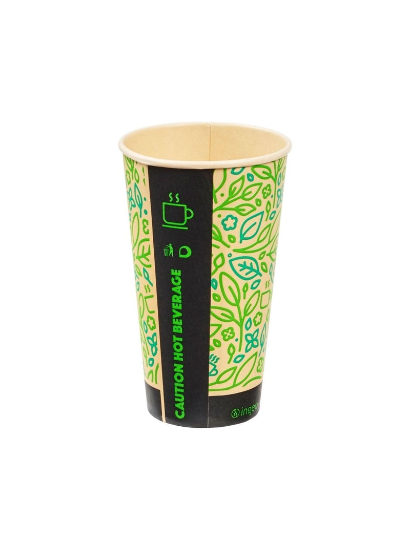 16oz Eco-Friendly Bamboo Compostable Paper Cups – Inn Supplies