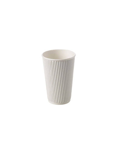 16oz White Ripple Takeaway Cups