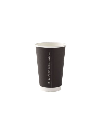 16oz Black Double Wall Insulated Paper Cups