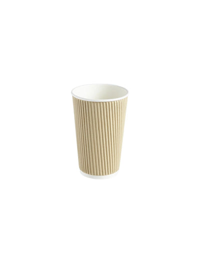 16oz Kraft Ripple Cup