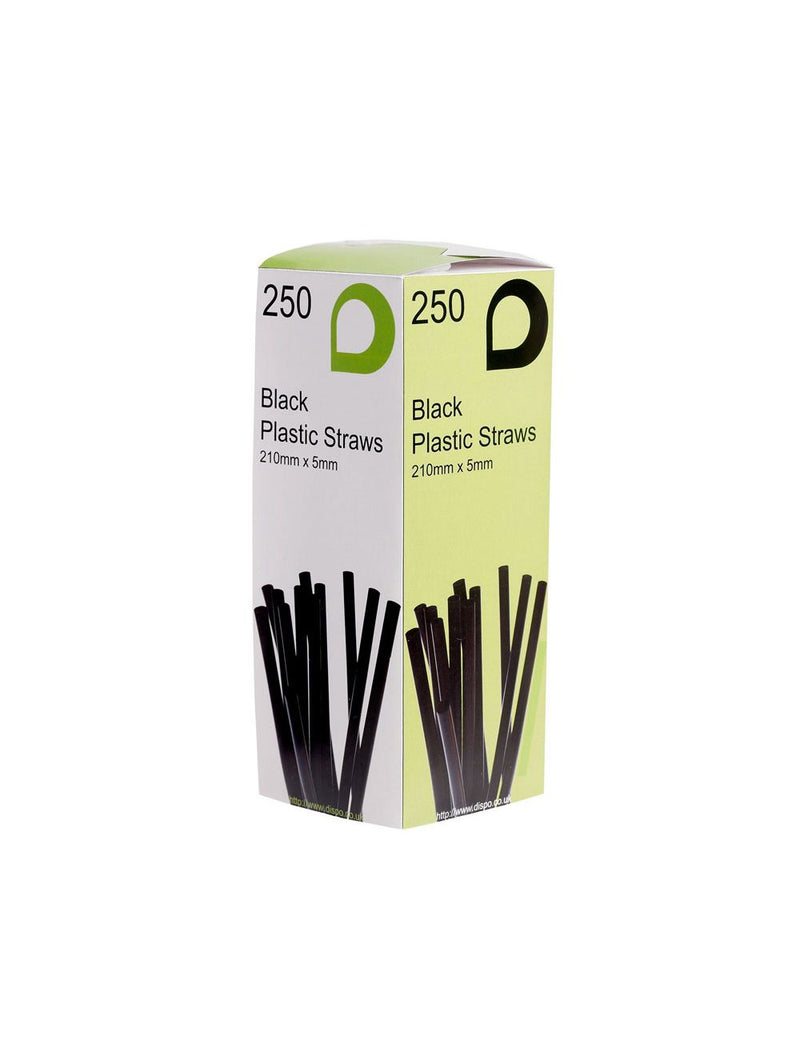 Black Drinking Straws