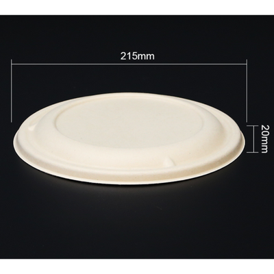 32oz Bagasse Round Biodegradable Bowl Lids
