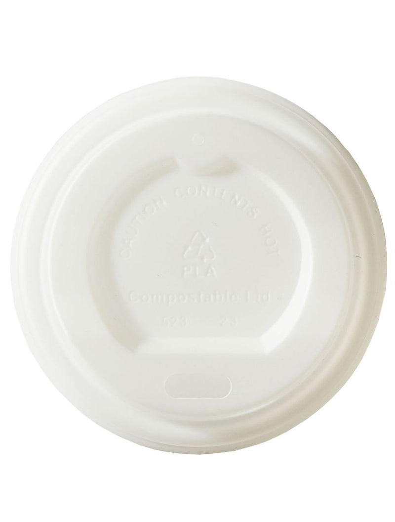 Compostable cPLA lids for 4oz Espresso Cups