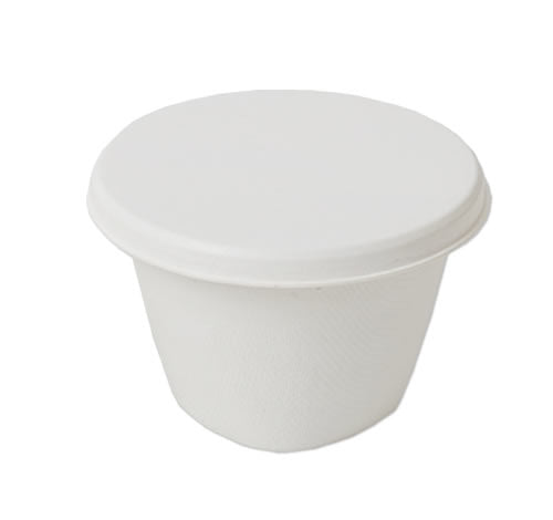 4oz Bagasse Sauce Pots And Lids