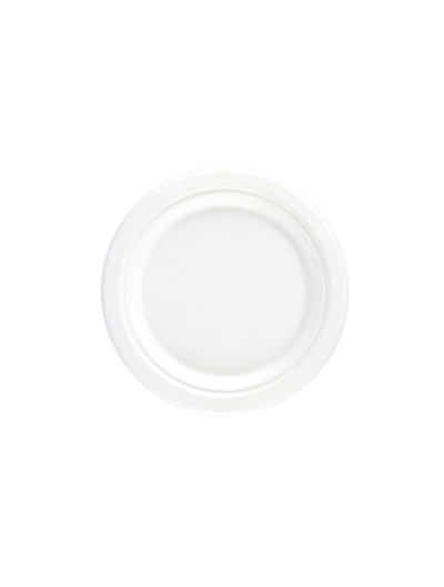 6" Bagasse Round Biodegradable Plates