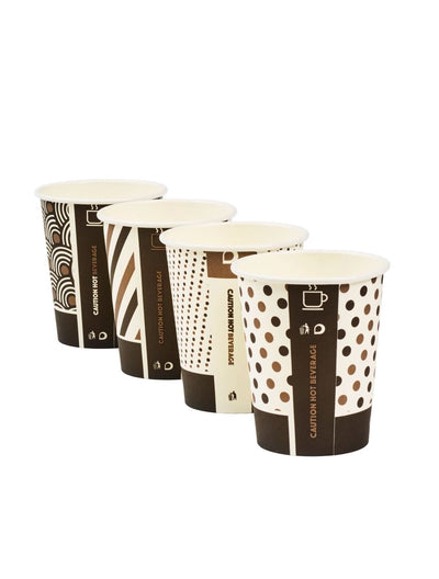 8oz Bamboo Mixed Compostable Paper Cups