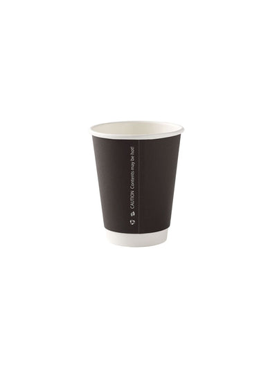 8oz Black Double Wall Insulated Paper Cups