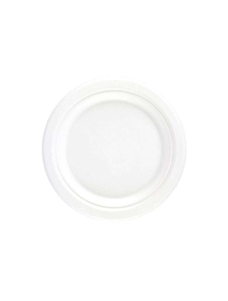 9" Bagasse Round Biodegradable Plates