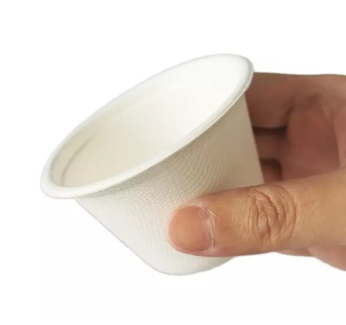 2oz Bagasse Sauce Pots And Lids
