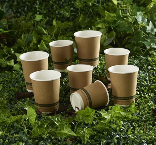 Brown Double Wall Coffee Cup