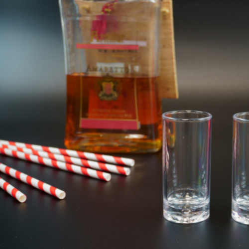 6mm Red Striped Paper Straws - Biodegradable / Compostable