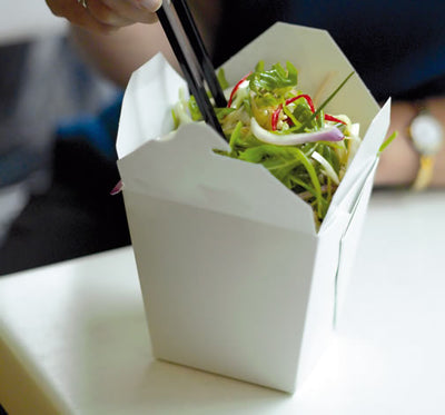 White Noodle Boxes
