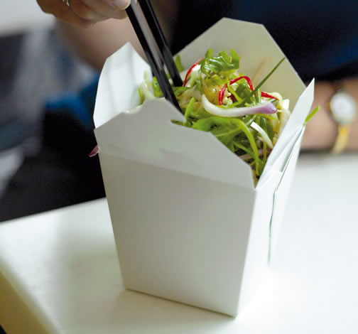 White Noodle Boxes