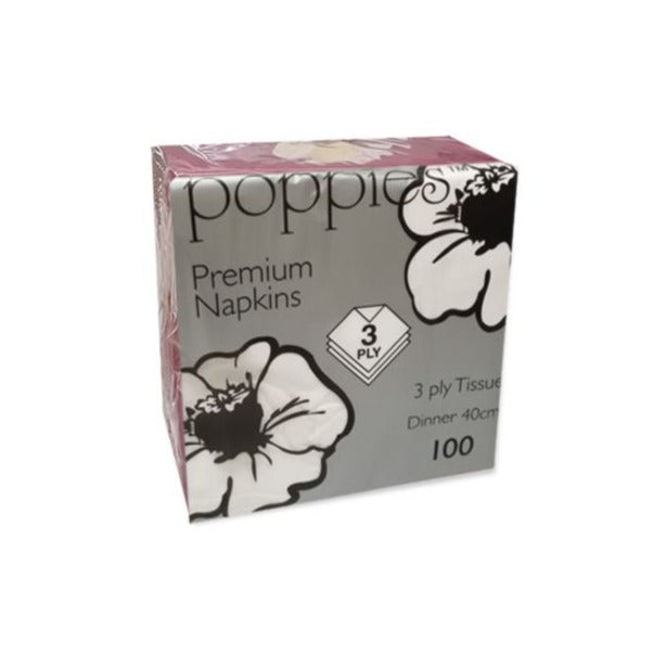 3-Ply Premium Bordeaux Paper Serviettes