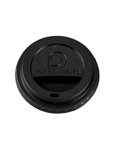 10oz - 20oz Black Coffee cup lids