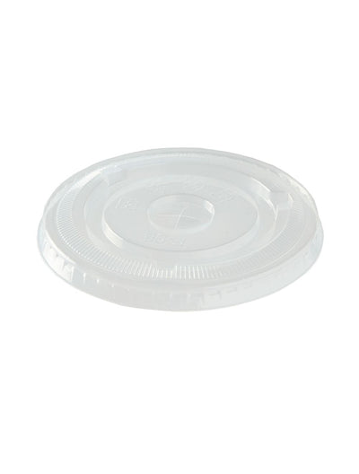 PLA Flat Straw Slot Lids For 12-22oz Cold Drink Cups