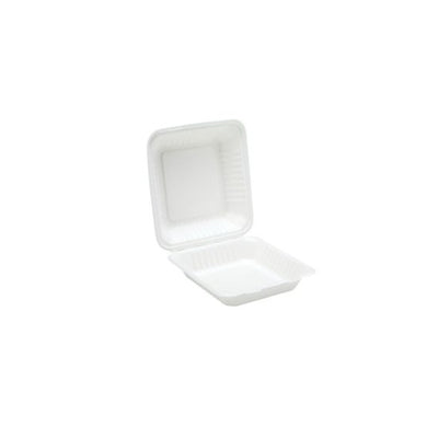 9'' Clamshell Bagasse Biodegradable Meal Box