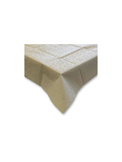 Ivory Dispotex Paper Tablecloths