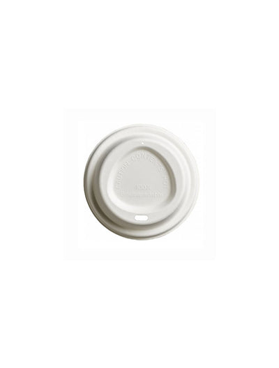 Compostable Bagasse Lids To Fit 10-20oz Cups