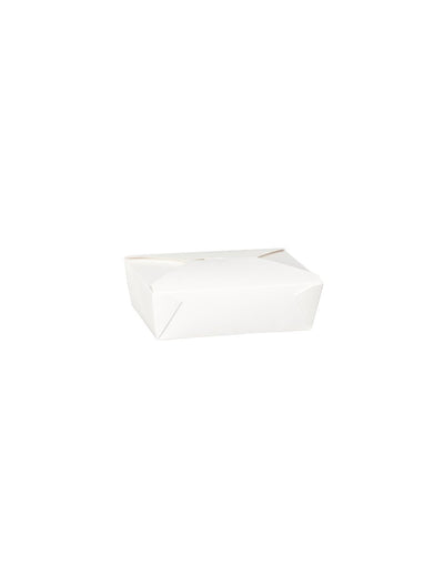 No 3 Dispopak White Leak-Proof Food Containers