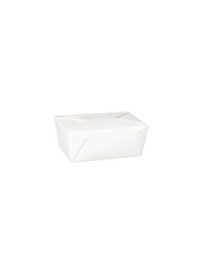 No 4 Dispopak White Leak-Proof Food Containers