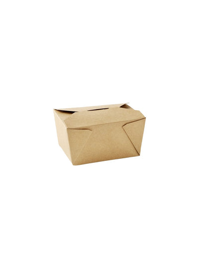 No 1 Dispopak Brown Leak-Proof Food Cartons (26oz)