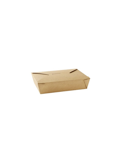No 2 Dispopak Brown Leak-Proof Food Cartons (51oz)