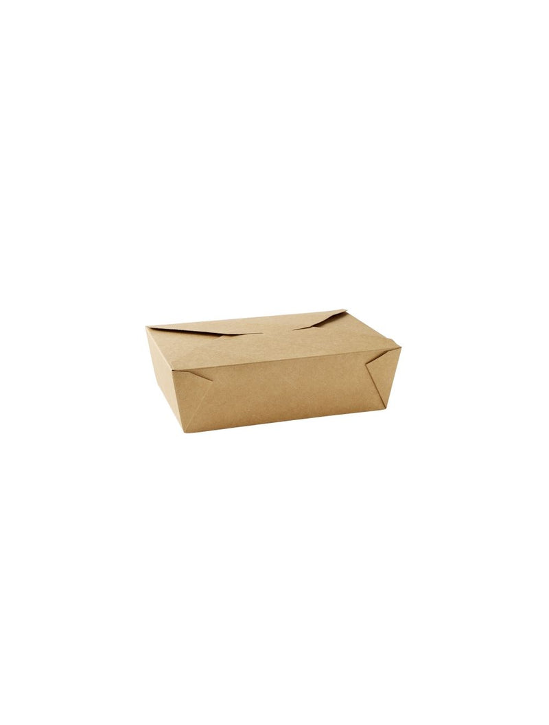 No 3 Dispopak Brown Leak-Proof Food Cartons (69oz)