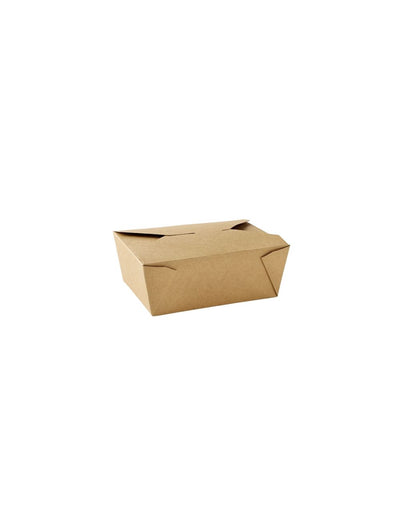 No 8 Dispopak Brown Leak-Proof Food Cartons (46oz)