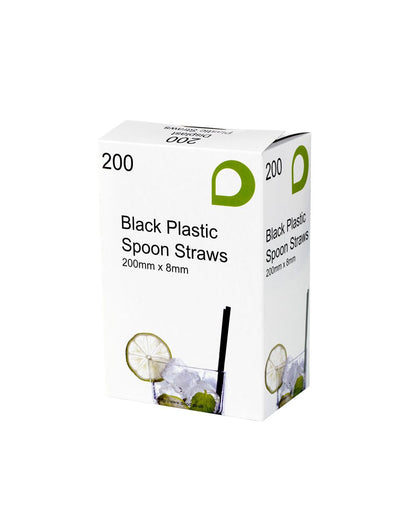 Black Spoon Straws